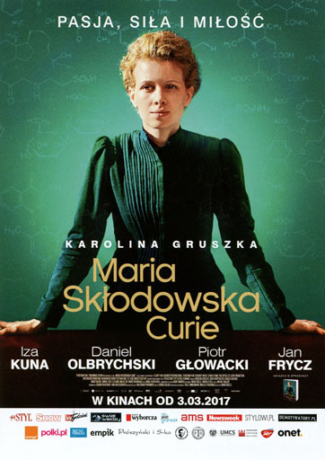 Przód ulotki filmu 'Maria Skłodowska-Curie'