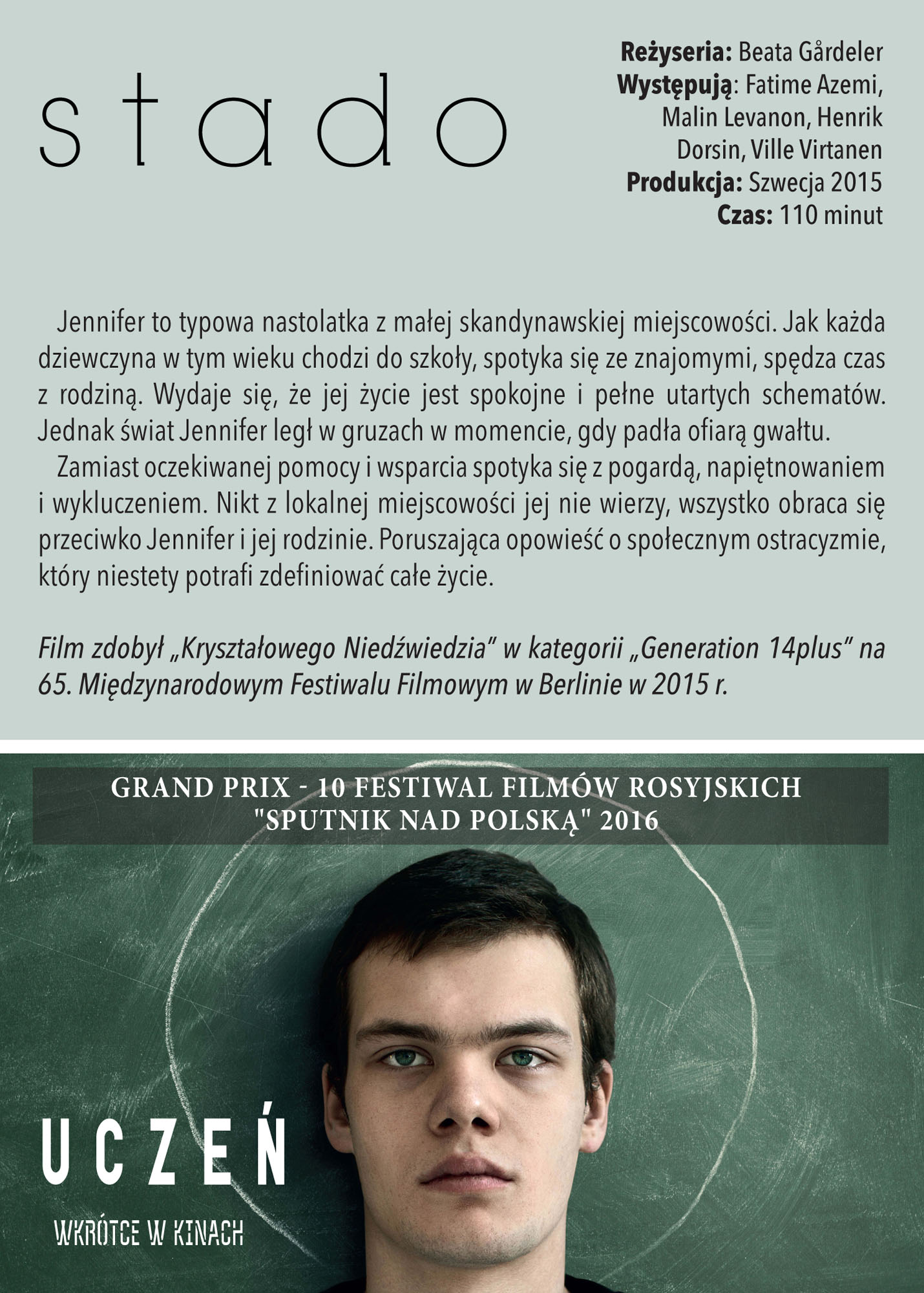 Ulotka filmu 'Stado (tył)'