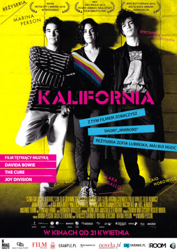 Przód ulotki filmu 'Kalifornia'