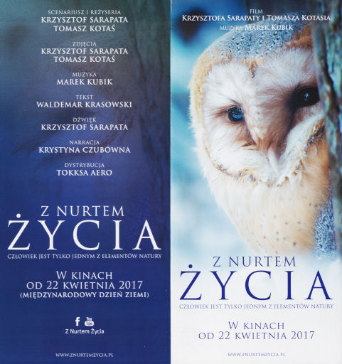 Przód ulotki filmu 'Z Nurtem Życia'