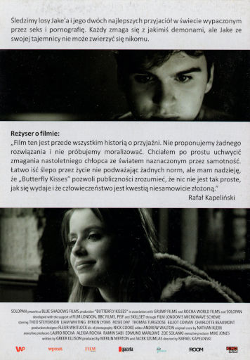 Tył ulotki filmu 'Butterfly Kisses'