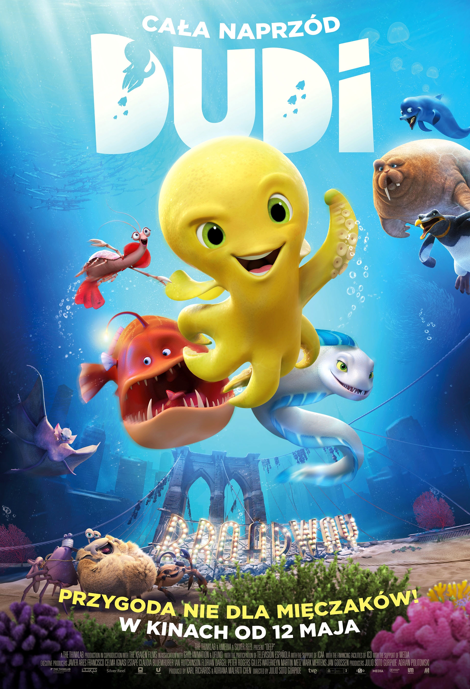 Polski plakat filmu 'Dudi: Cała naprzód'