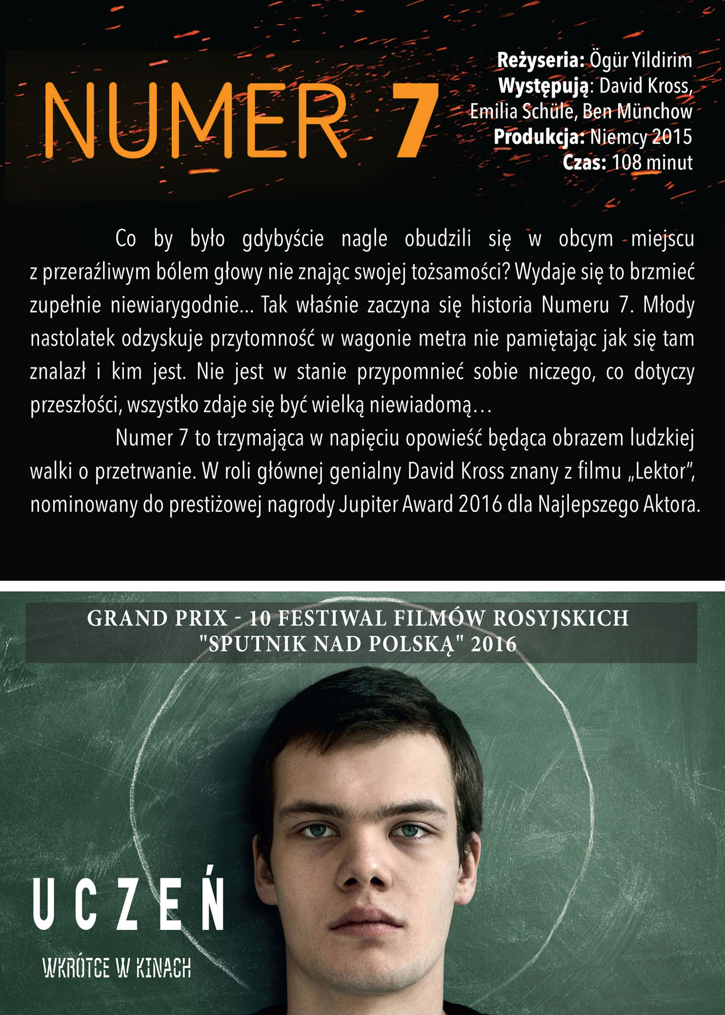 Ulotka filmu 'Numer 7 (tył)'