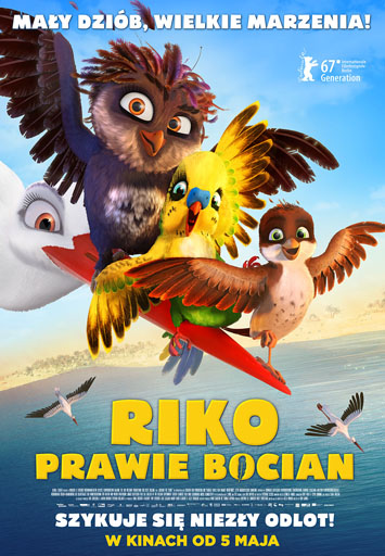 Polski plakat filmu 'Riko prawie bocian'