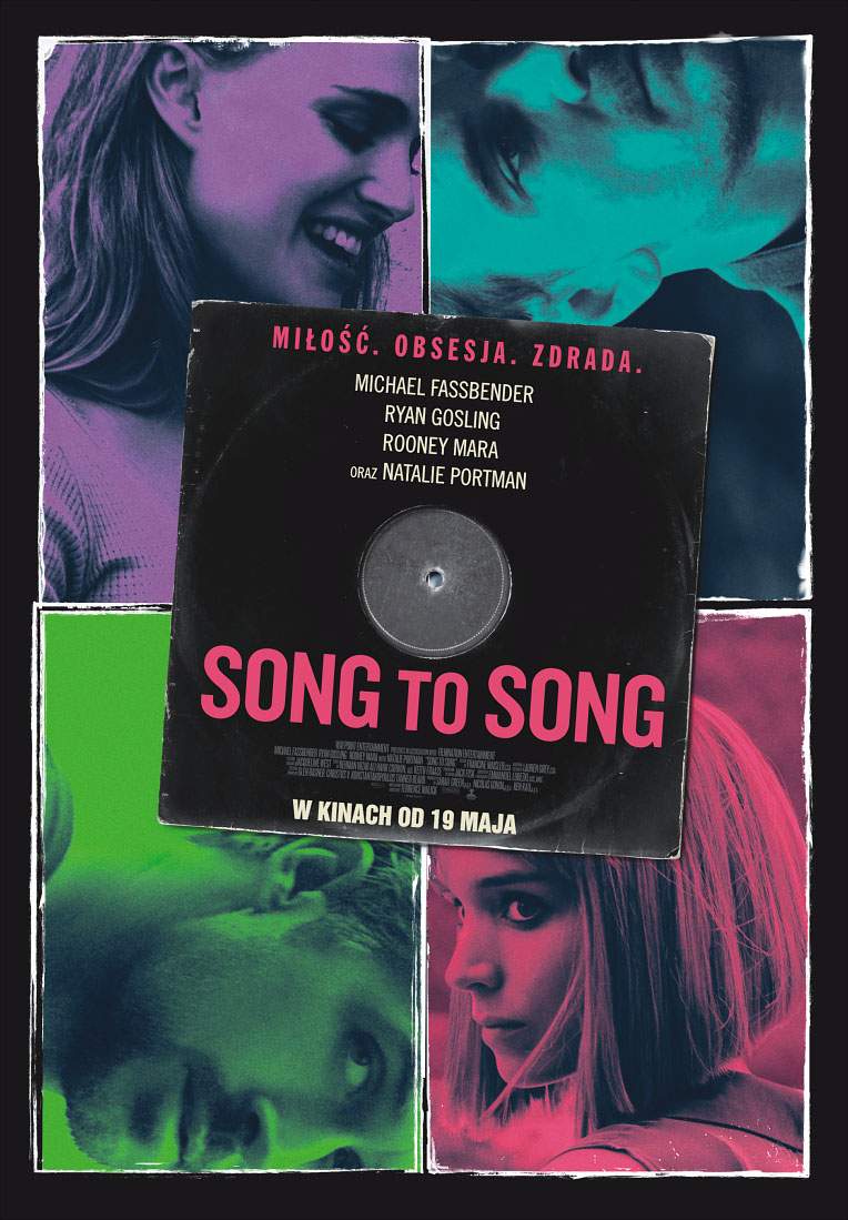 Polski plakat filmu 'Song to Song'