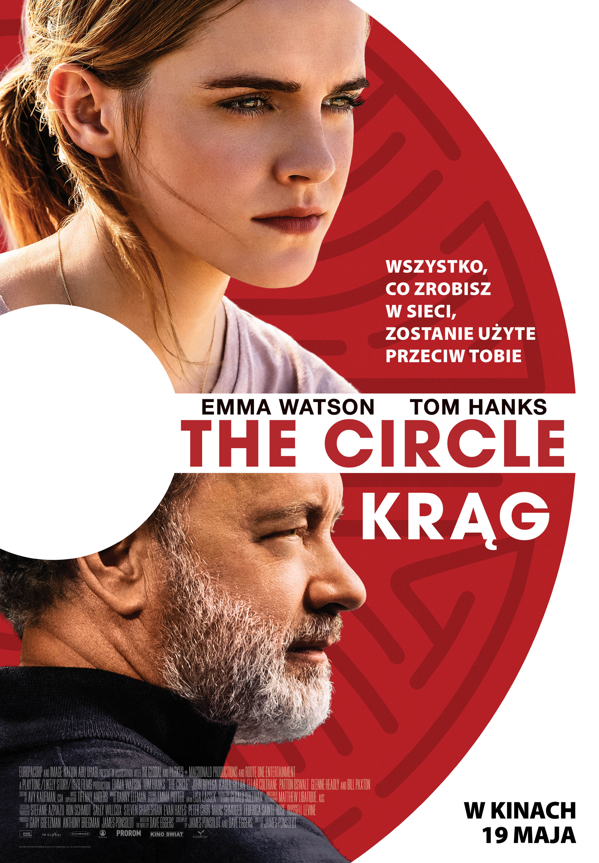 Polski plakat filmu 'The Circle. Krąg'