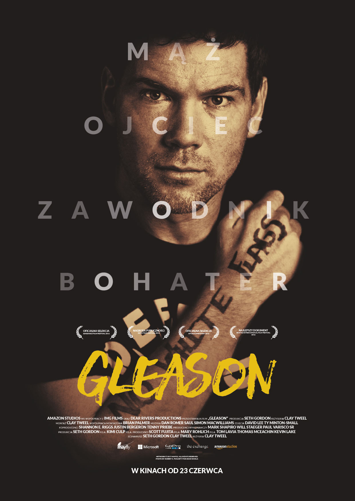 Polski plakat filmu 'Gleason'