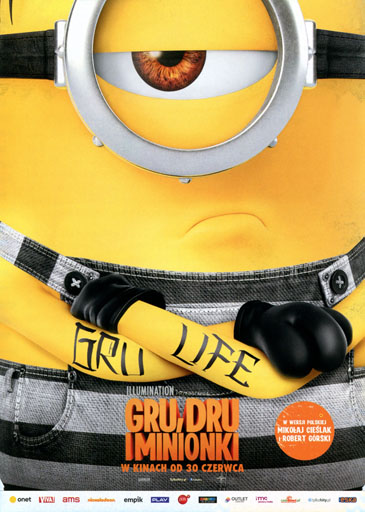 Przód ulotki filmu 'Gru, Dru i Minionki'