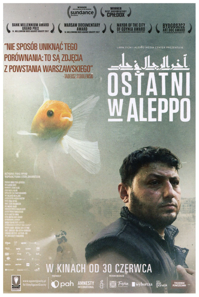 Ulotka filmu 'Ostatni W Aleppo (przód)'