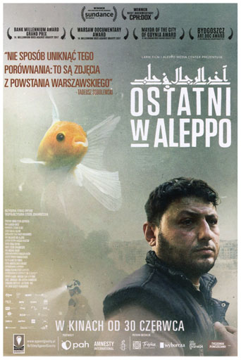 Przód ulotki filmu 'Ostatni w Aleppo'