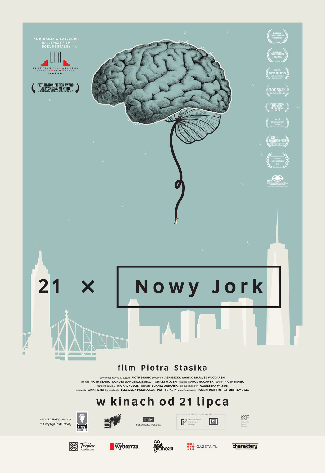Ulotka filmu '21 x Nowy Jork (przód)'