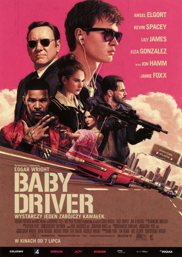Przód ulotki filmu 'Baby Driver'