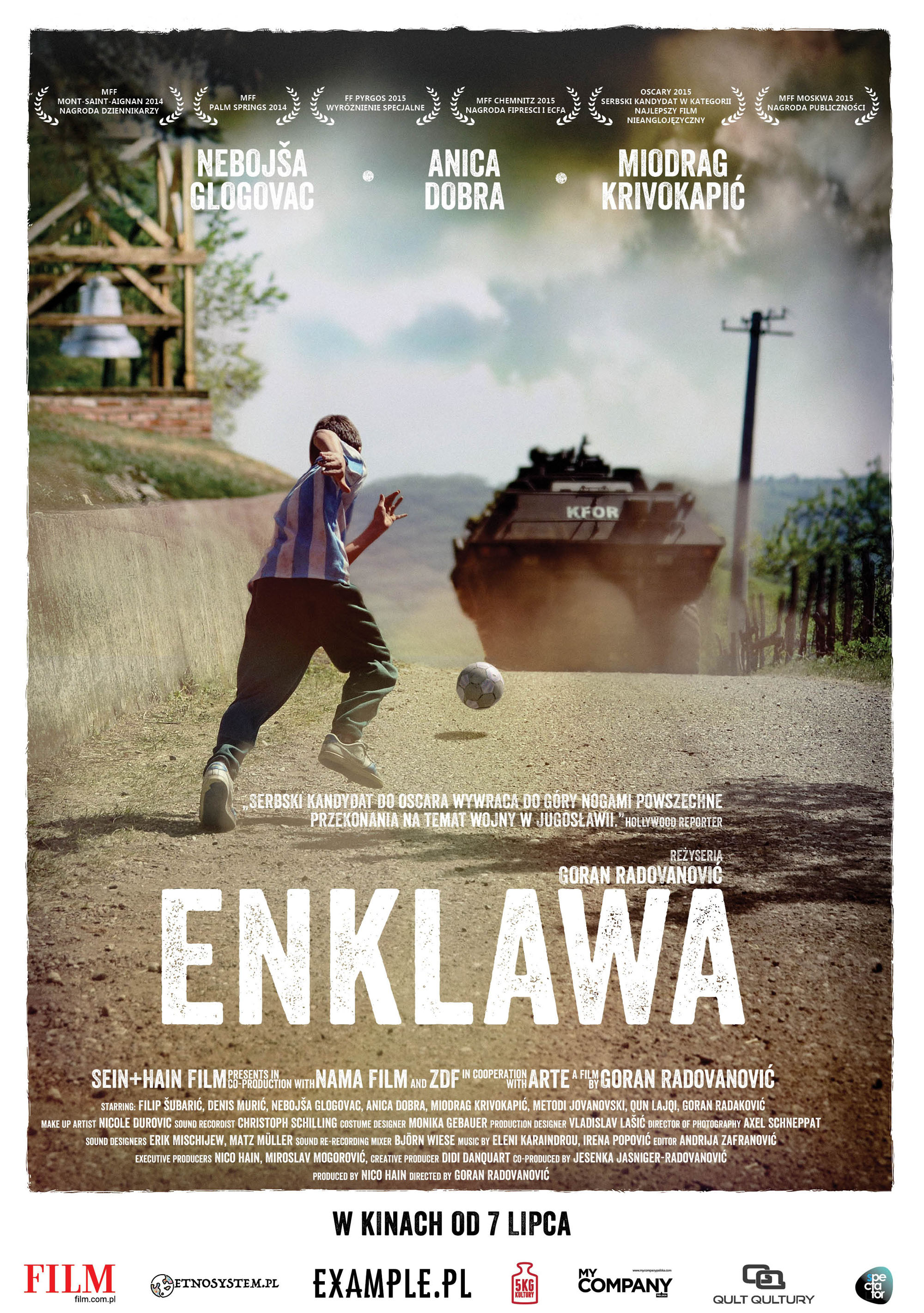 Polski plakat filmu 'Enklawa'