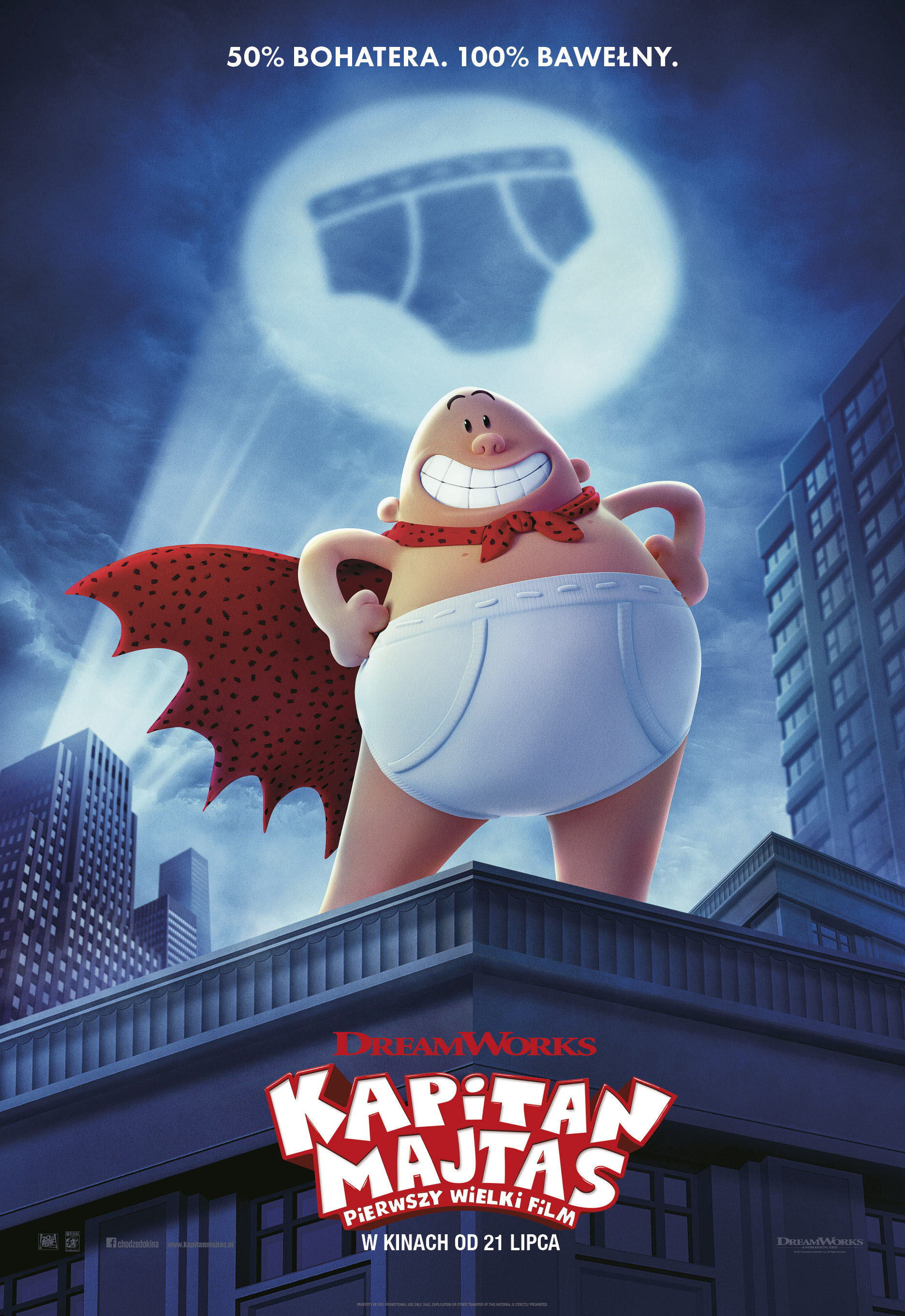 Polski plakat filmu 'Kapitan Majtas: Pierwszy wielki film'