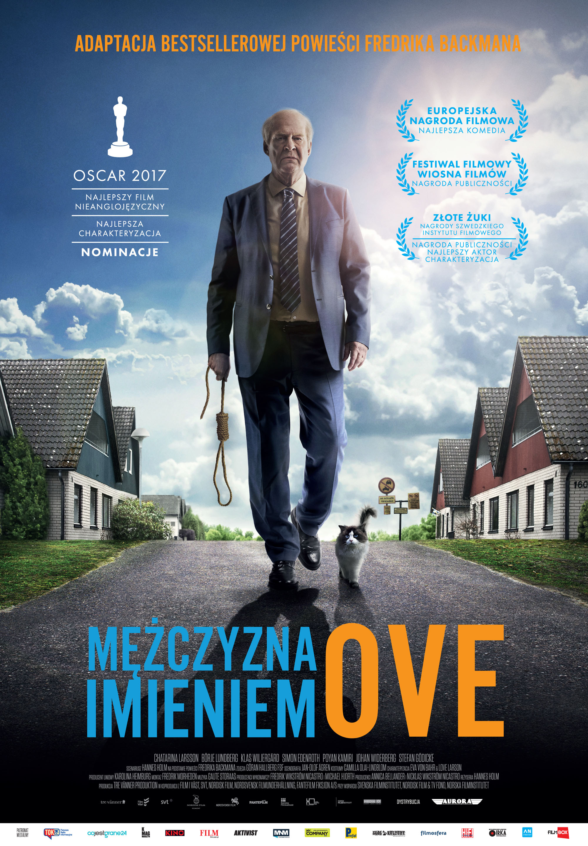 Polski plakat filmu 'Mężczyzna imieniem Ove'