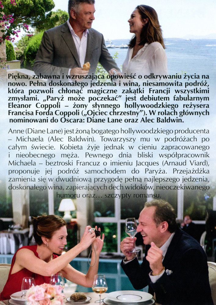 Ulotka filmu 'Paryż Może Poczekać (tył)'