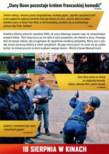 Tył ulotki filmu 'Agentka specjalnej troski'
