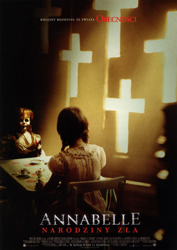Przód ulotki filmu 'Annabelle: Narodziny zła'