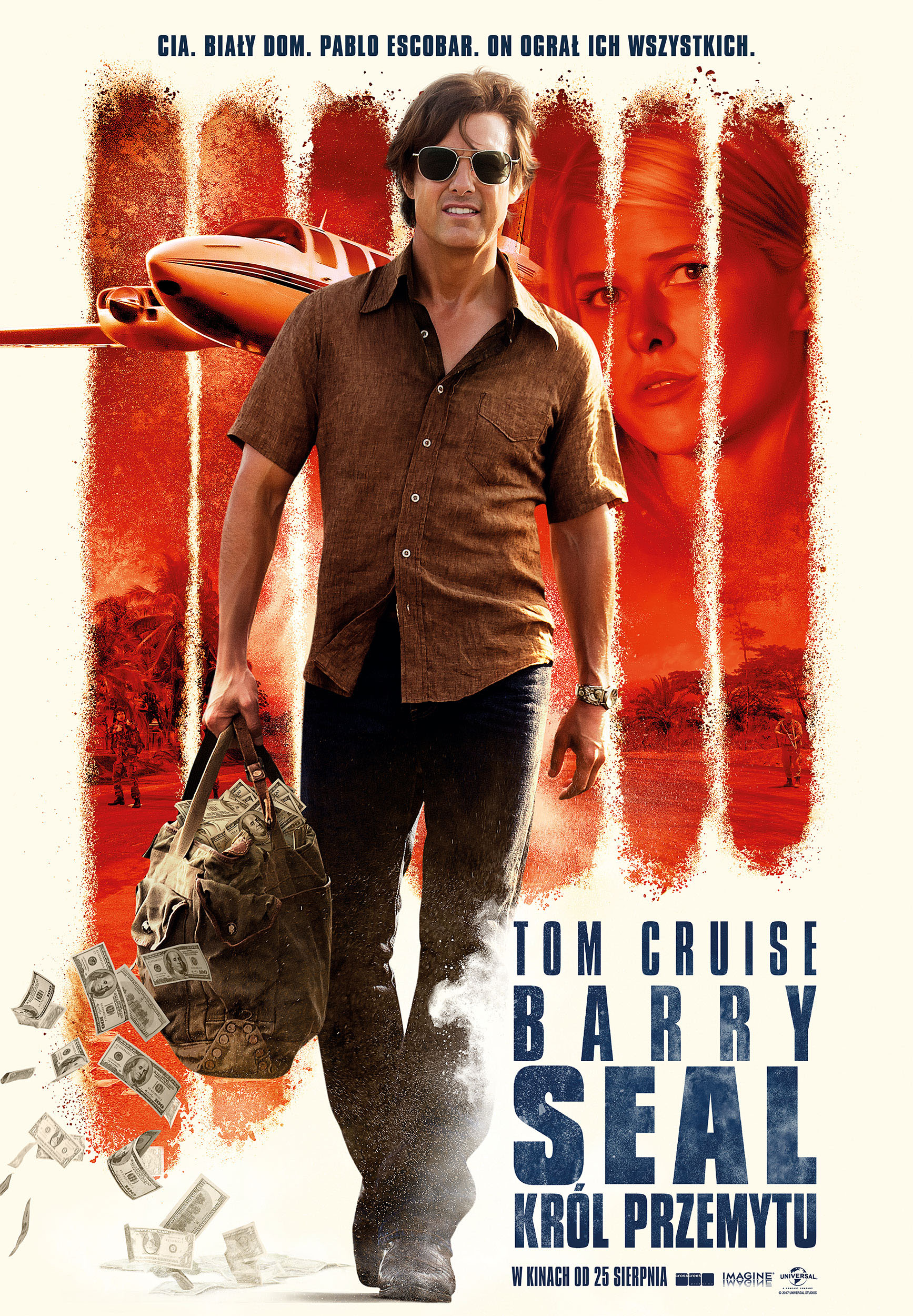 Polski plakat filmu 'Barry Seal: Król przemytu'