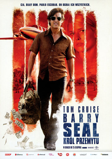 Przód ulotki filmu 'Barry Seal: Król przemytu'