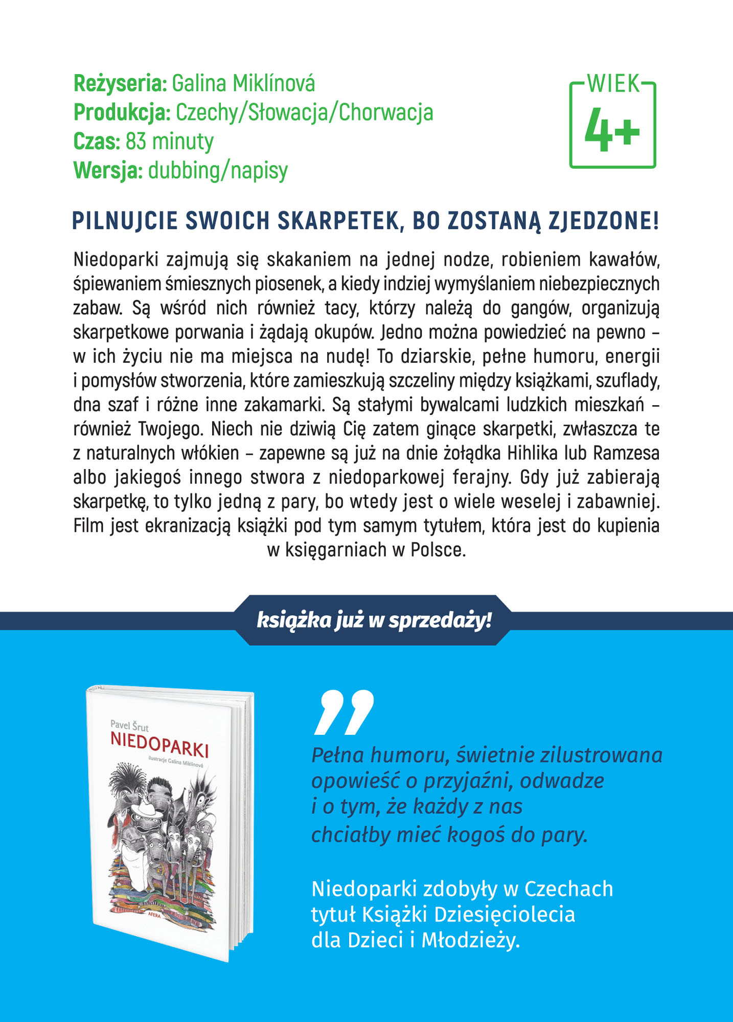 Ulotka filmu 'Niedoparki (tył)'
