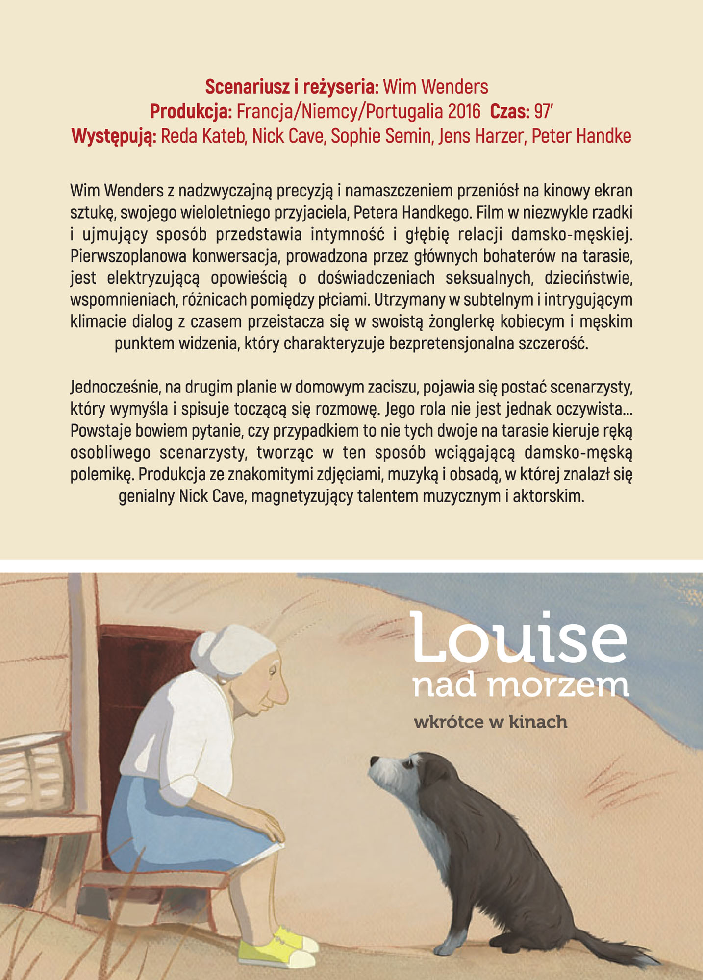 Ulotka filmu 'Piękne Dni (tył)'