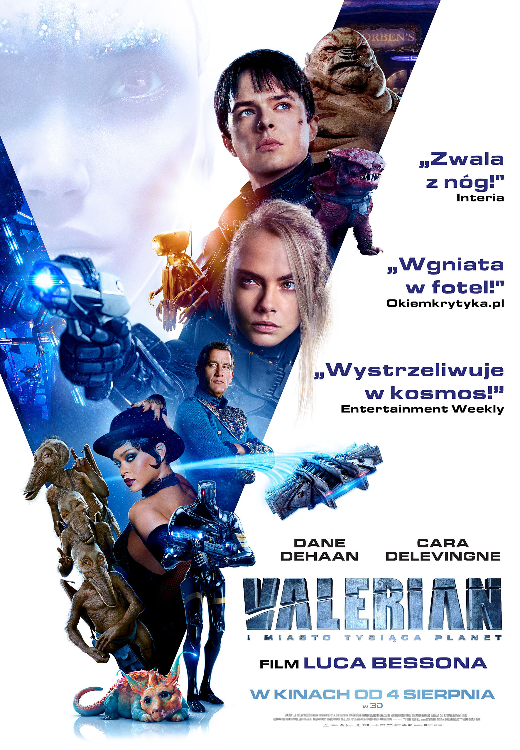 Polski plakat filmu 'Valerian i Miasto Tysiąca Planet'