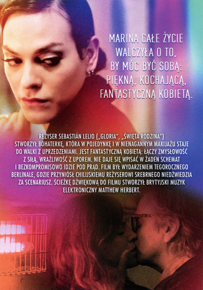 Ulotka filmu 'Fantastyczna Kobieta (tył)'