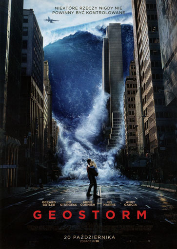 Przód ulotki filmu 'Geostorm'