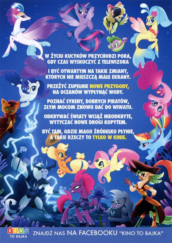 Ulotka filmu 'My Little Pony. Film (tył)'