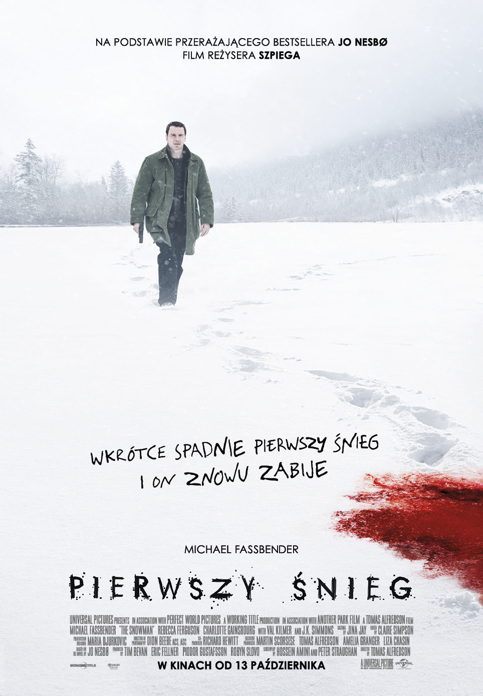 Polski plakat filmu 'Pierwszy śnieg'