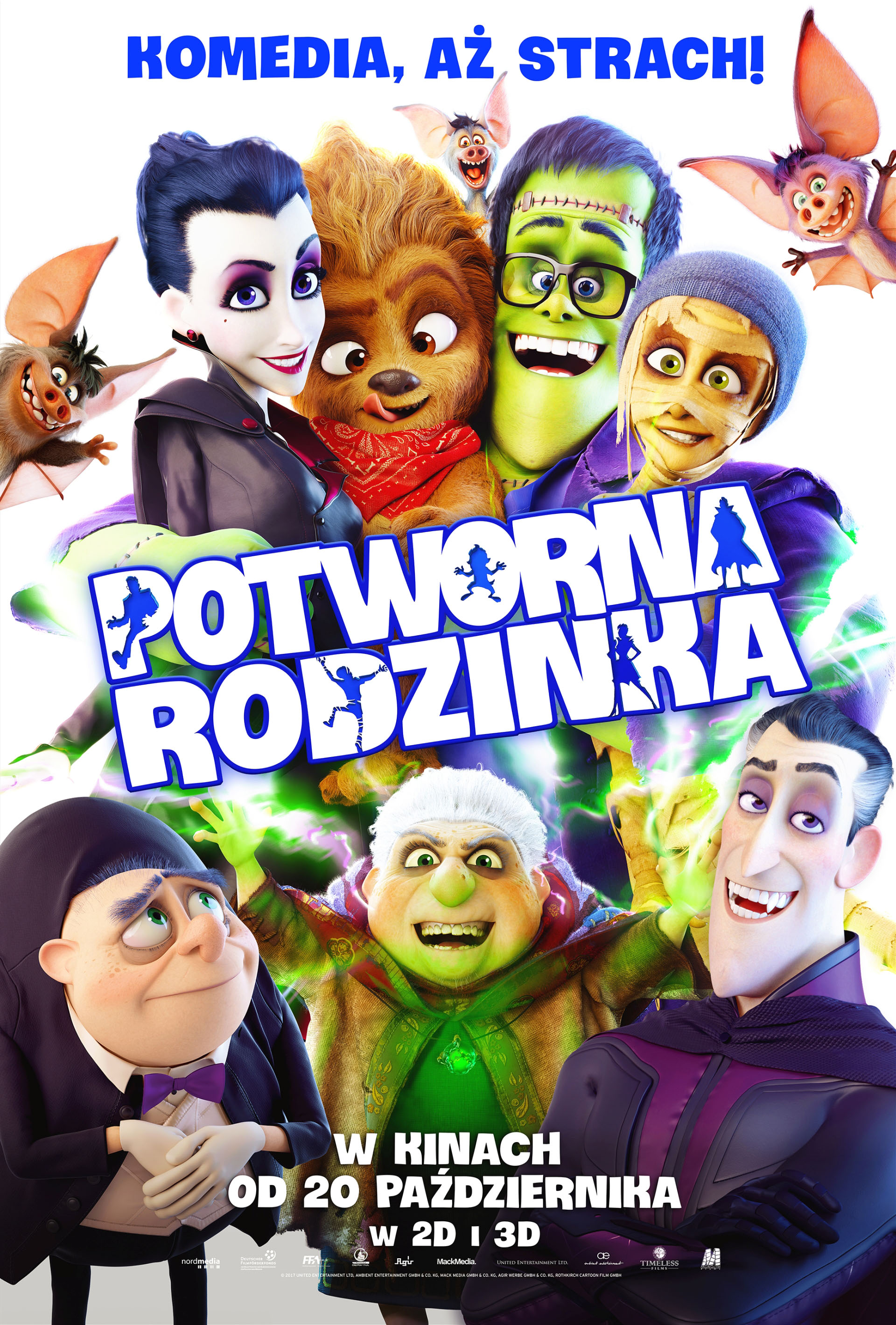 Polski plakat filmu 'Potworna rodzinka'