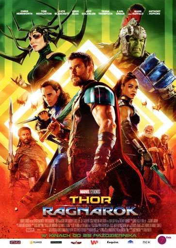 Przód ulotki filmu 'Thor: Ragnarok'