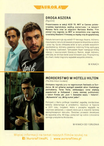 Tył ulotki filmu 'Droga Aszera'