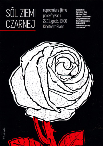 Przód ulotki filmu 'Sól ziemi czarnej'