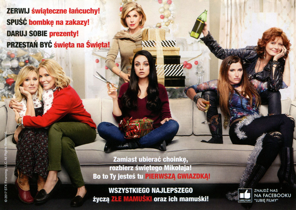 Ulotka filmu 'Złe Mamuśki 2. Jak Przetrwać Święta (tył)'