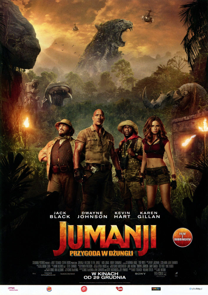 Ulotka filmu 'Jumanji: Przygoda W Dżungli (przód)'