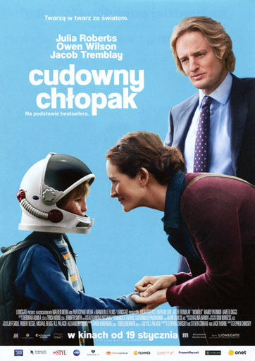 Przód ulotki filmu 'Cudowny Chłopak'