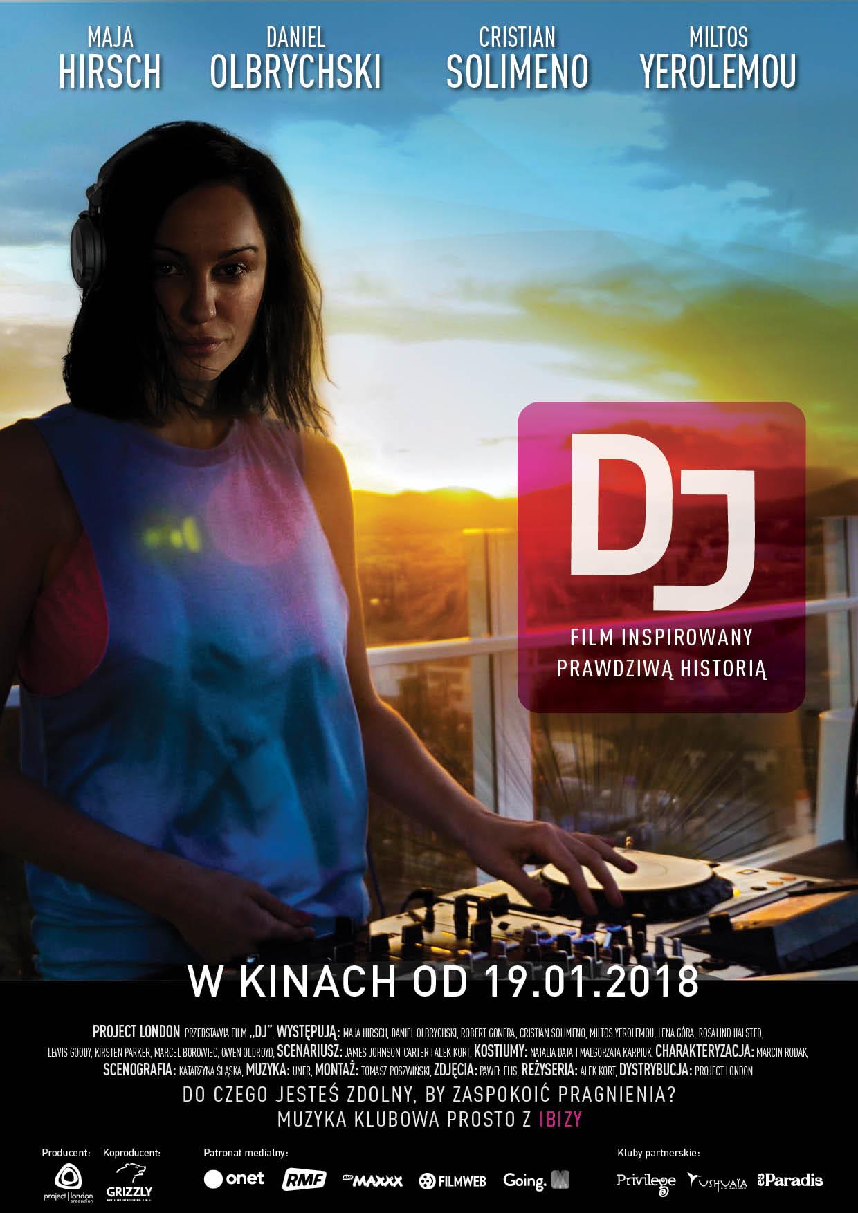 Polski plakat filmu 'DJ'