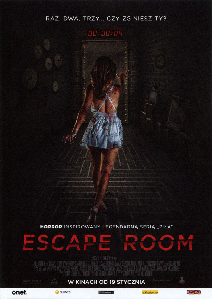 Ulotka filmu 'Escape Room (przód)'