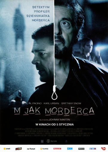 Przód ulotki filmu 'M Jak Morderca'
