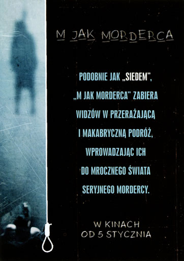 Tył ulotki filmu 'M Jak Morderca'