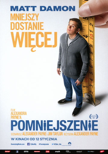Przód ulotki filmu 'Pomniejszenie'