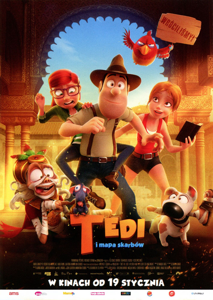 Ulotka filmu 'Tedi i Mapa Skarbów (przód)'
