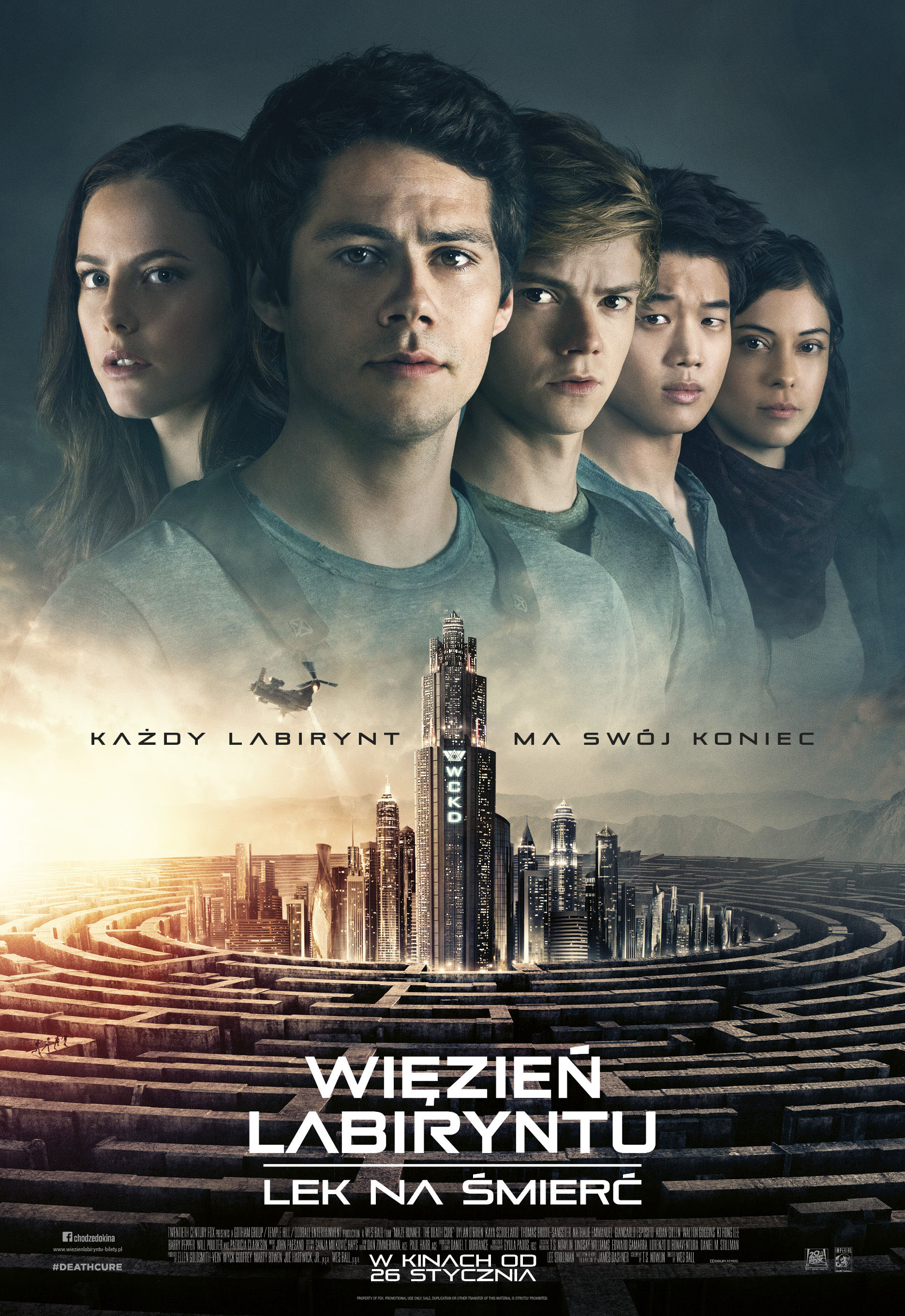 Polski plakat filmu 'Więzień labiryntu: Lek na śmierć'