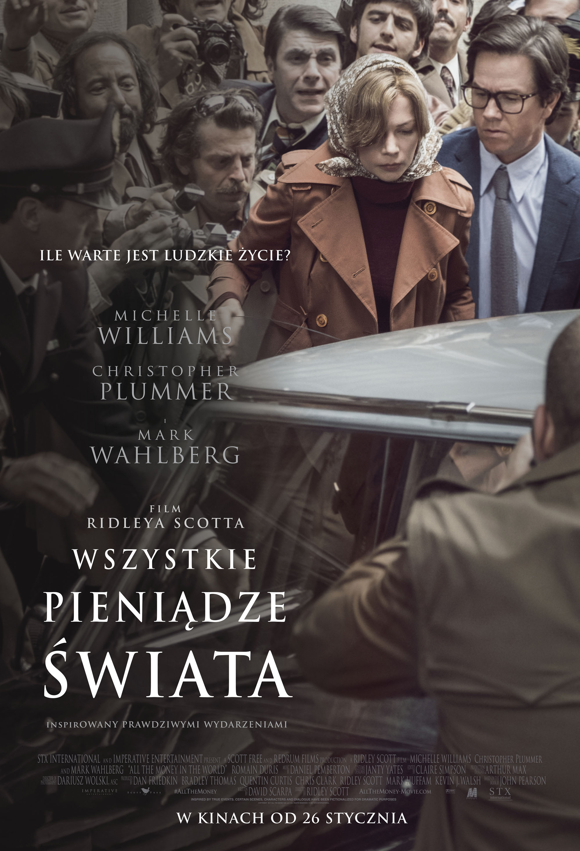 Polski plakat filmu 'Wszystkie pieniądze świata'