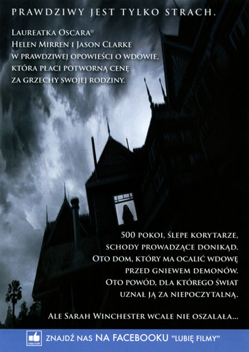 Tył ulotki filmu 'Winchester. Dom duchów'