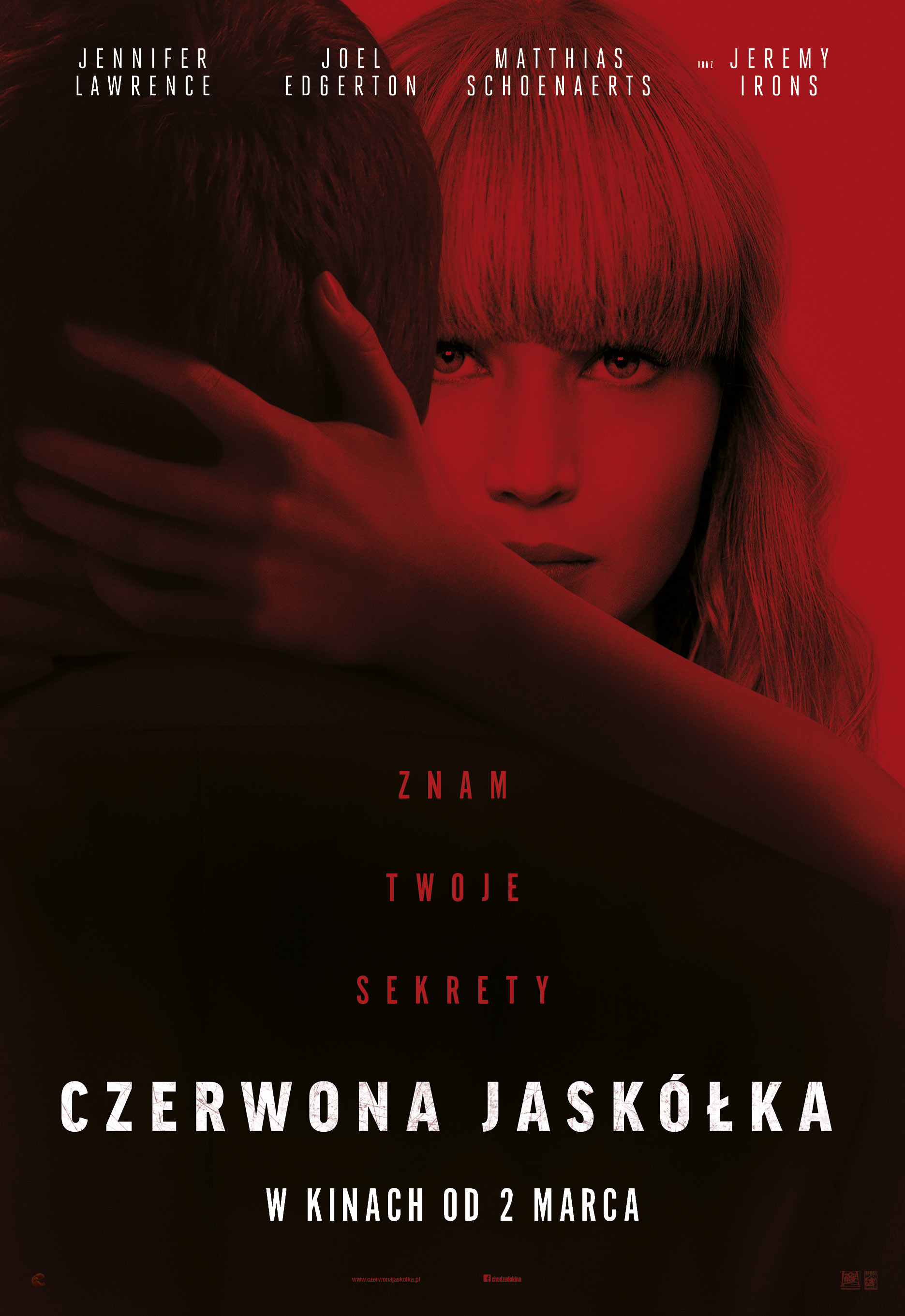 Polski plakat filmu 'Czerwona jaskółka'