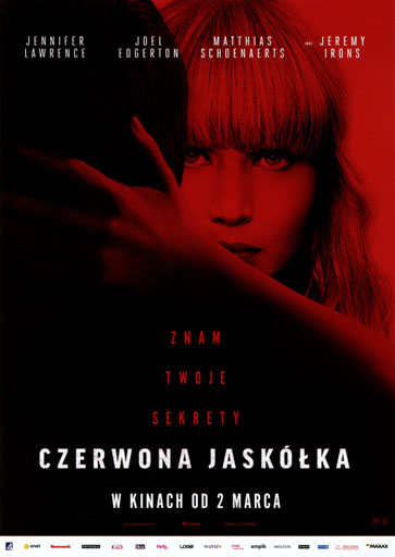 Przód ulotki filmu 'Czerwona jaskółka'