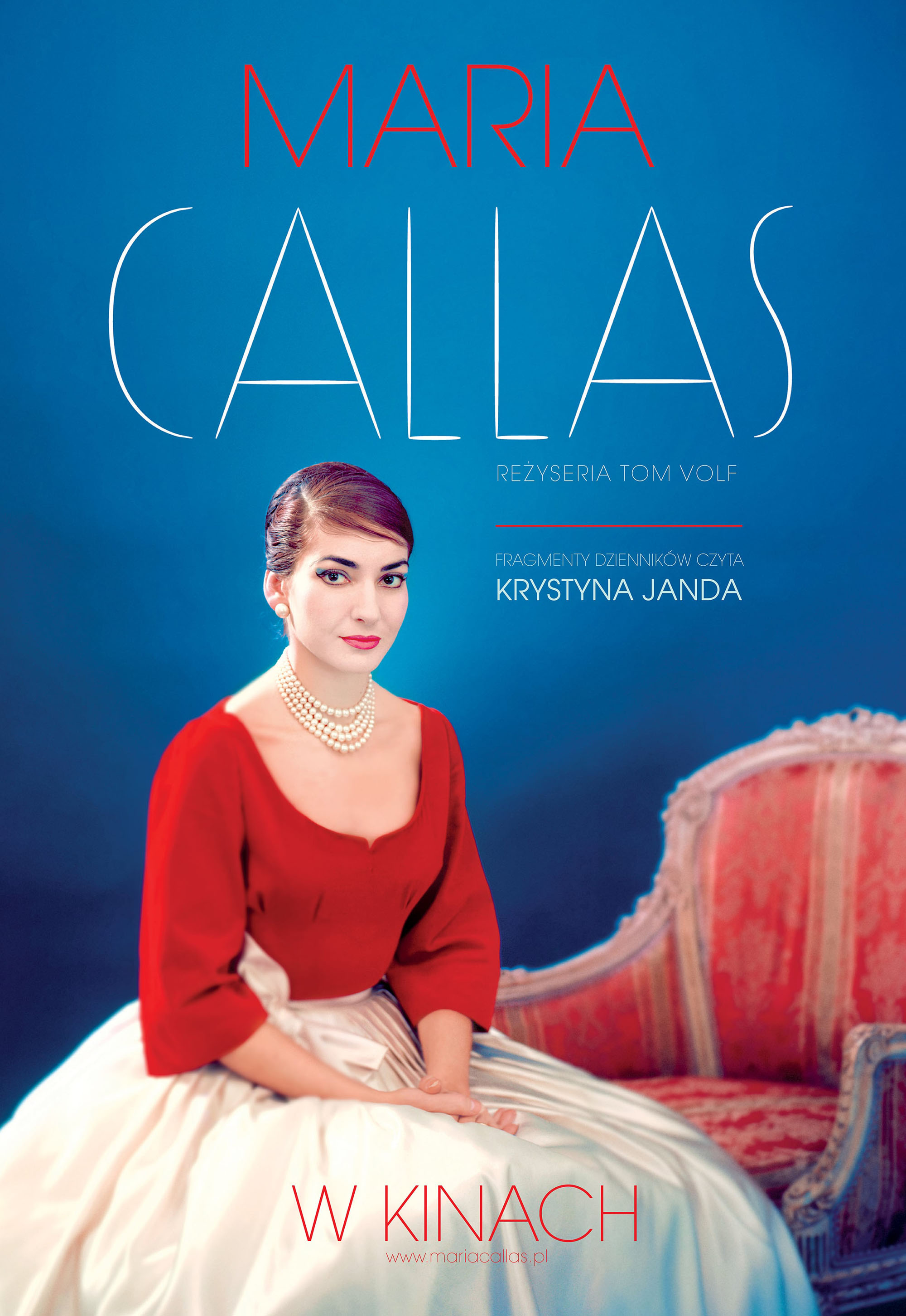 Polski plakat filmu 'Maria Callas'